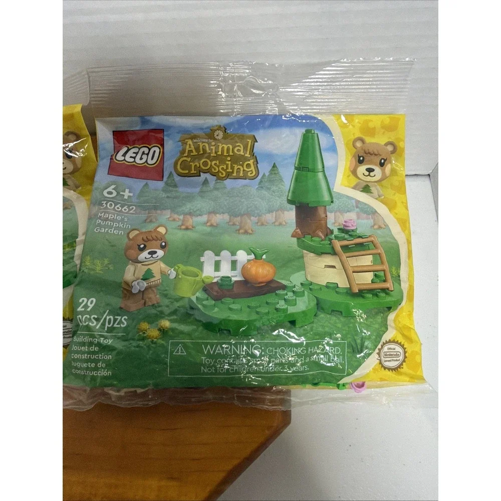 Lot Of 2 LEGO 30662 - Animal Crossing: Maple's Pumpkin Garden.‎ New In Poly.